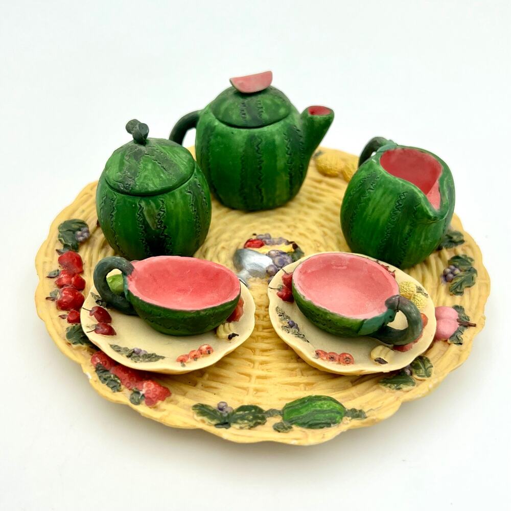 Vintage Mini Watermelon Tea Set 8 piece